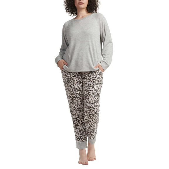 Live Love Lounge Ladies' 3-Piece Lounge Set, Gray, Size Medium