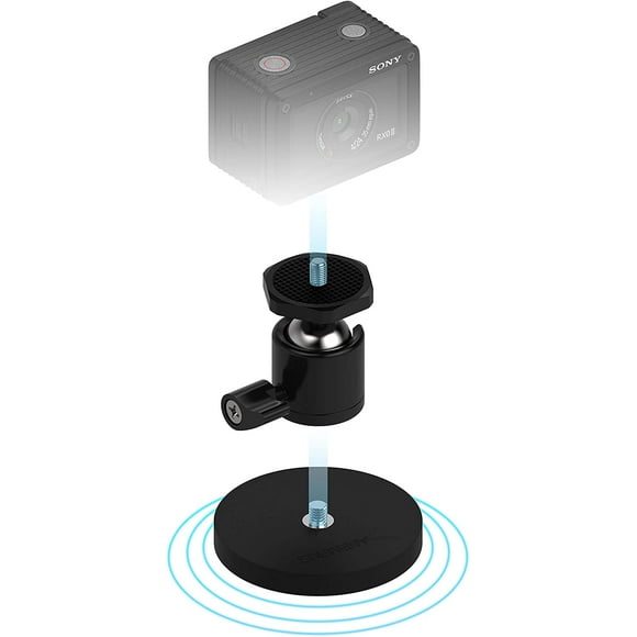 Sabrent Rubber-Coated Magnetic Mount for GoPro and Small Cameras (CS-MG66)