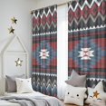 thumbnail image 5 of Blackout Kids Curtains,Colorful Geometric Triangle Chevron Pattern Childrens Insulated Curtains Set Of 2,Bedroom Essentials,Toddler Room Decor 52x84in(132x213cm), 5 of 5