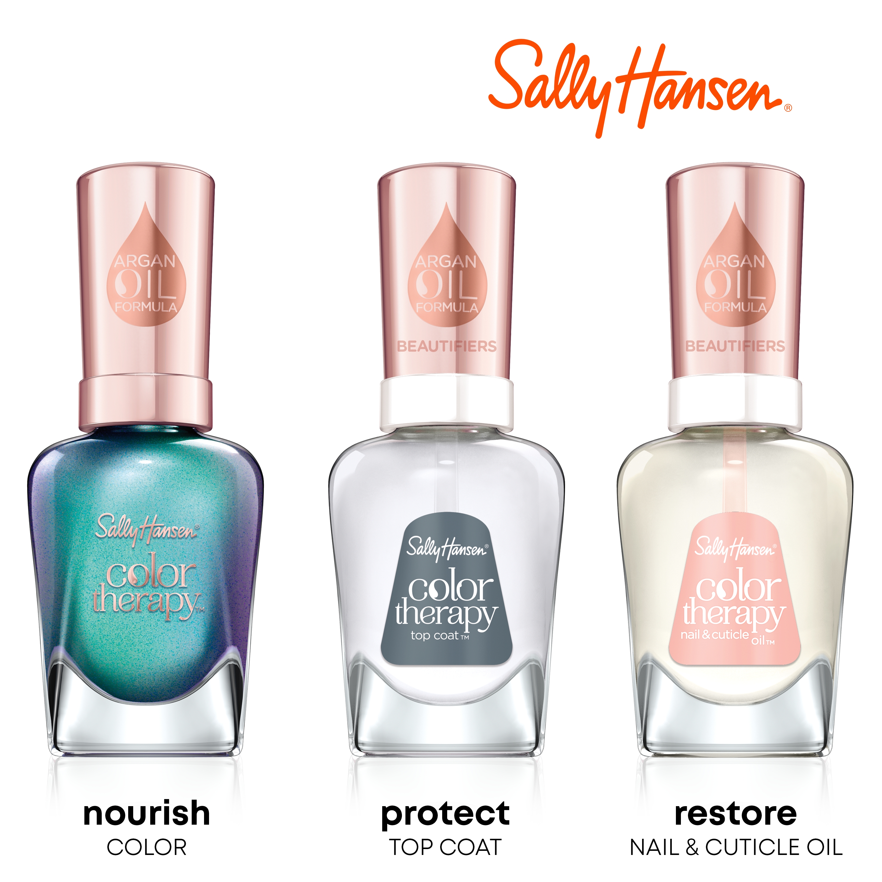 Sally Hansen Color Therapy Nail Color, Wine Therapy, 0.5 oz, Color Nail Polish, Nail Polish, Nail Polish Colors, Restorative, Argan Oil Formula, Instantly Moisturizes - image 5 of 13