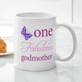 thumbnail image 3 of CafePress - One Fabulous Godmother Mug - 11 oz Ceramic Mug - Novelty Coffee Tea Cup, 3 of 4