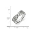 thumbnail image 2 of Sterling Silver and Cubic Zirconia Brilliant Embers Ring - Size 7, 2 of 2