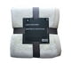 Hometrends Luxury Plush Blanket, Queen White W/100% Polyester – image 1 sur 2