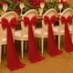 thumbnail image 4 of Funda de lazo para sillas de terciopelo rojo para decoración navideña - Adorno de silla festiva de tela Flock para decoraciones de fiestas y bodas, 4 of 9