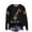 Black, variant on Women's Sequin Glitter Long Sleeve Trendy Casual Crew Neck Sweatshirts