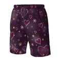 thumbnail image 5 of Naloa Snowflakes and Hearts Men's Beach Shorts, Surfing shorts, Swim trunks, Quick Dry Swim Trunks for Surfing Beach Fun - X-Large, 5 of 9