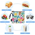 thumbnail image 5 of Dailycode Reusable Ziploc Bags Leakproof Sandwich Snack Freezer Bags Minimalistic Colorful Leopard 3 pack, 5 of 7