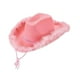 thumbnail image 5 of Sombrero de vaquero decorativo, accesorio de disfraz, sombrero de vaquera con plumas para festival, juego de rol Rosa, 5 of 9