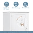thumbnail image 4 of DEALTOPS Tall Spacious Storage Cabinet with 2 Drawers and Adjustable Shelves, White, 4 of 8