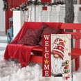 thumbnail image 3 of Christmas Garden Flag 12x18 Double Sided, Burlap Gnome Welcome Xmas Flags Christmas Seasonal Outside Farmhouse Yard Decoration, 3 of 6