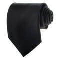 thumbnail image 1 of TopTie Mens Necktie Solid Color Black Ties, Formal Neck ties, Gift Ideas, 1 of 5