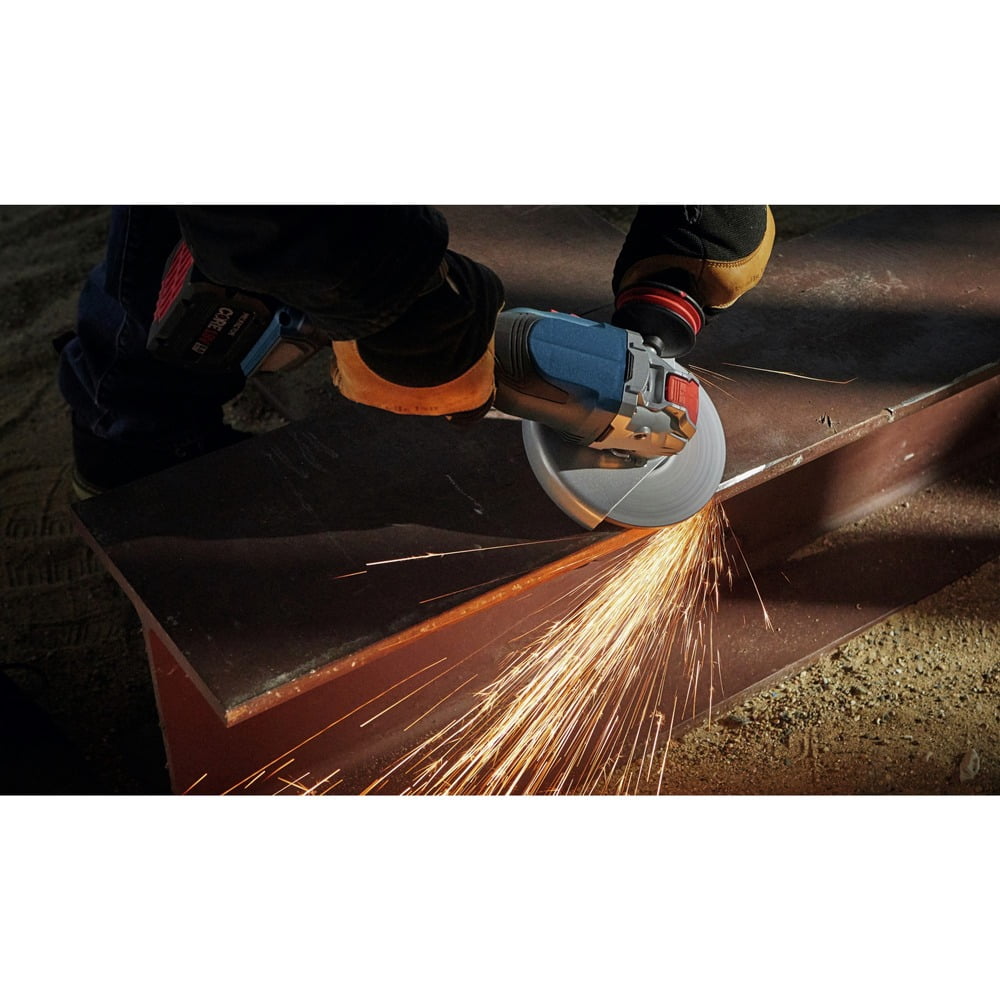 Restored Premium Bosch GWX18V13CB14RT PROFACTOR 18V Spitfire XLOCK ConnectedReady 5 6 in. Cordless Angle Grinder Kit with Slide Switch (8.0 Ah) (Refurbished)
