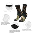 thumbnail image 3 of Honeii Abstract Gold Floral Galaxy Print Children's Colorful Socks,Unisex Kids and Toddlers' Cushioned Sock,Kids Athletic Crew Socks,for Everyday Wear and Sports, 3 of 5