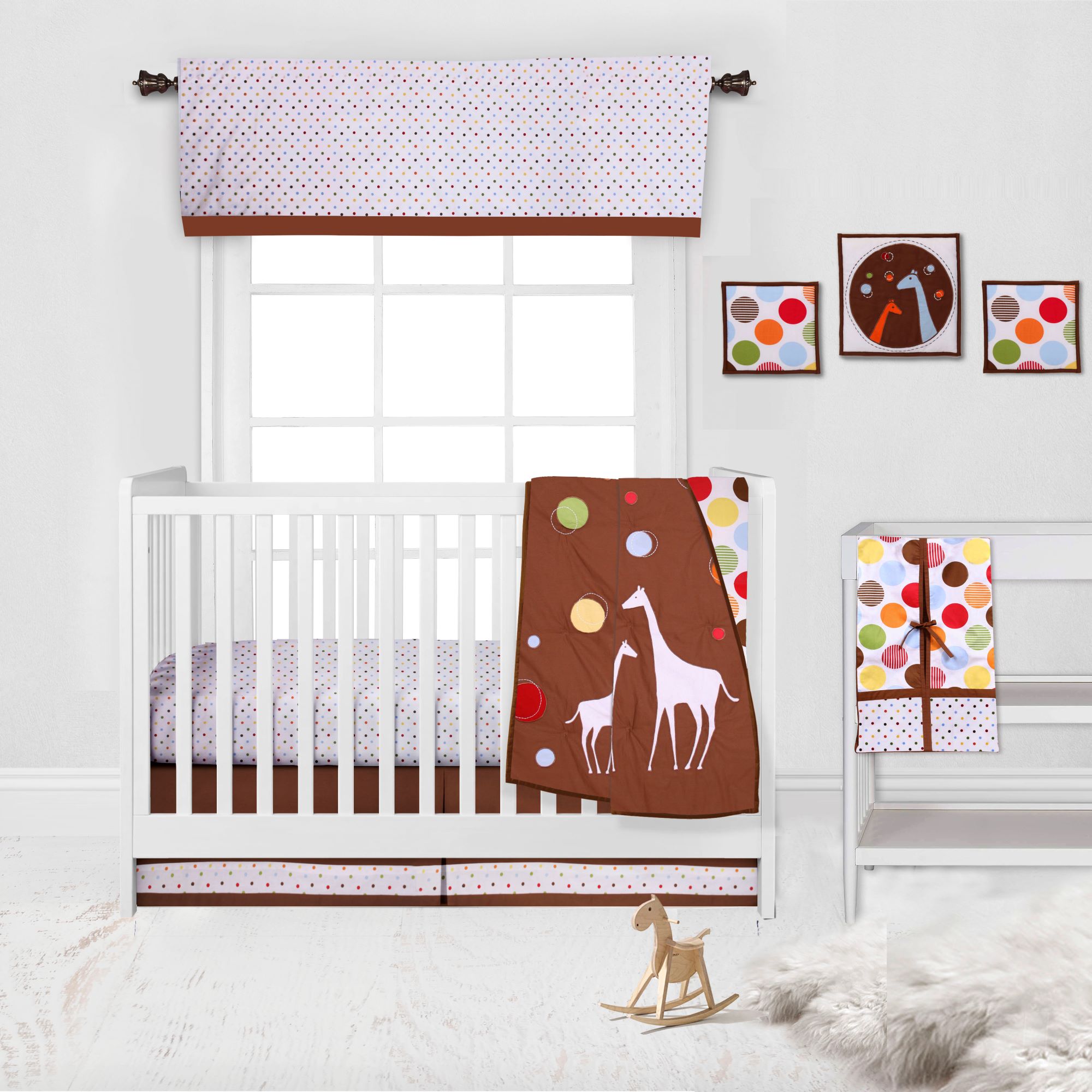 Bacati Baby & Me 10Piece Unisex 10Piece NurseryinABag Crib Bedding