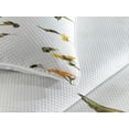 thumbnail image 3 of Ambesonne Hummingbirds Quilted Coverlet 3 Pcs, Hummingbird Sunflowers, King Size, Green Yellow Beige, 3 of 4