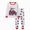 G891-Red, variant on HFHAPW Girl Boys Pajamas Little Kids Pjs Sleepwear Children Clothes Sets 2 Piece Long Sleeve Top and Pants Fall Winter