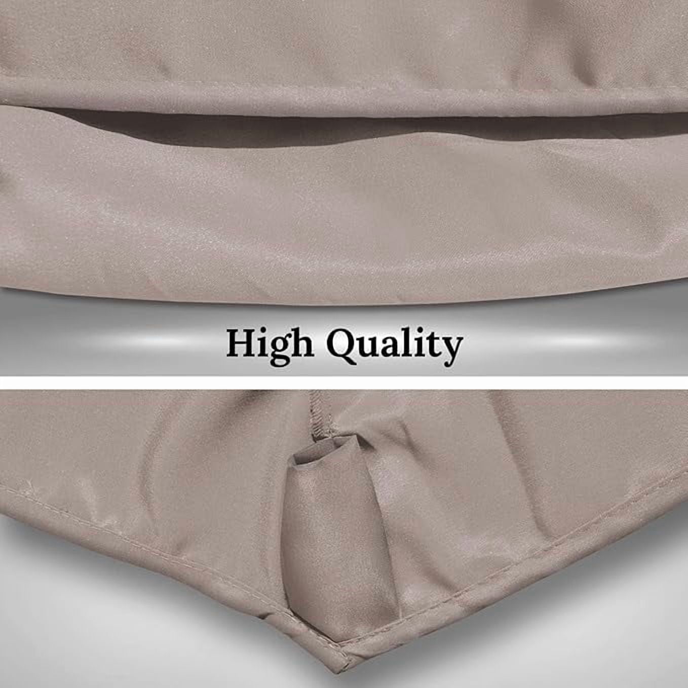 ALUVIERA 10' Umbrella Canopy Top Cover Patio Replacement Top Cover 8 Ribs Outdoor Sunshade
