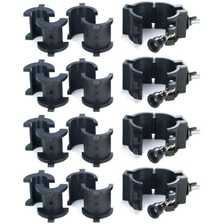 (4) Chauvet CLP10 CLP-10 360° Wrap Around "O" Clamps For Light Mounting