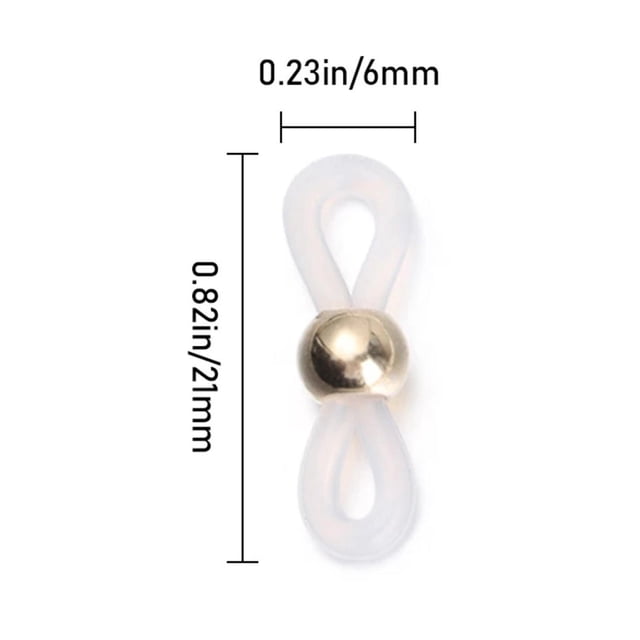 maskred Fashionable 50Pcs Eye Glasses Spectacle Chain Strap Holder Loop Ends Type A 50 Pcs 1Set