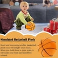 thumbnail image 2 of Almohada de baloncesto de peluche de 11 pulgadas, pelota deportiva rellena, juguete decorativo, regalo para niños y niñas, 2 of 5