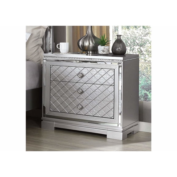 3 - Drawer Nightstand - Hidden Jewelry Drawer & USB Charger - Bedroom Setting - Keep Items Secure