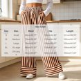 thumbnail image 3 of Sunnin Striped Drawstring Waist Pants with Pockets Straight Leg Relaxed Fit Casual Wear, 3 of 7