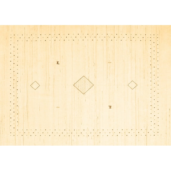 Ahgly Company Indoor Rectangle Solid Brown Modern Area Rugs, 2' x 5'