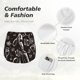 thumbnail image 4 of Balery Wine Seamless Pantalones cortos deportivos para mujer con forro y dos bolsillos, elásticos, para entrenamiento, gimnasio, yoga-X-Large, 4 of 7