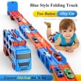 thumbnail image 2 of Camión transportador de coches grande, pista plegable, vehículo de carreras, juegos competitivos para niños, almacenamiento, coche de aleación, juguete para niños, regalo novedoso, 2 of 3