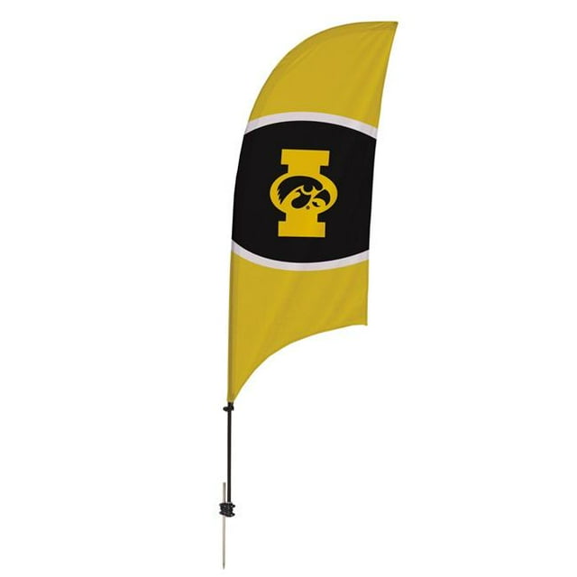 Showdown Displays 810028IOWA-001 7,5 Pi Iowa Hawkeyes Rasoir Plume Drapeau NCAA avec Base de Pointe - No.001