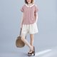 thumbnail image 4 of Traje de primavera y verano para mujer, nuevo estilo coreano, holgado, con pantalones cortos antienvejecimiento para hermanas, traje de estilo occidental, 4 of 5