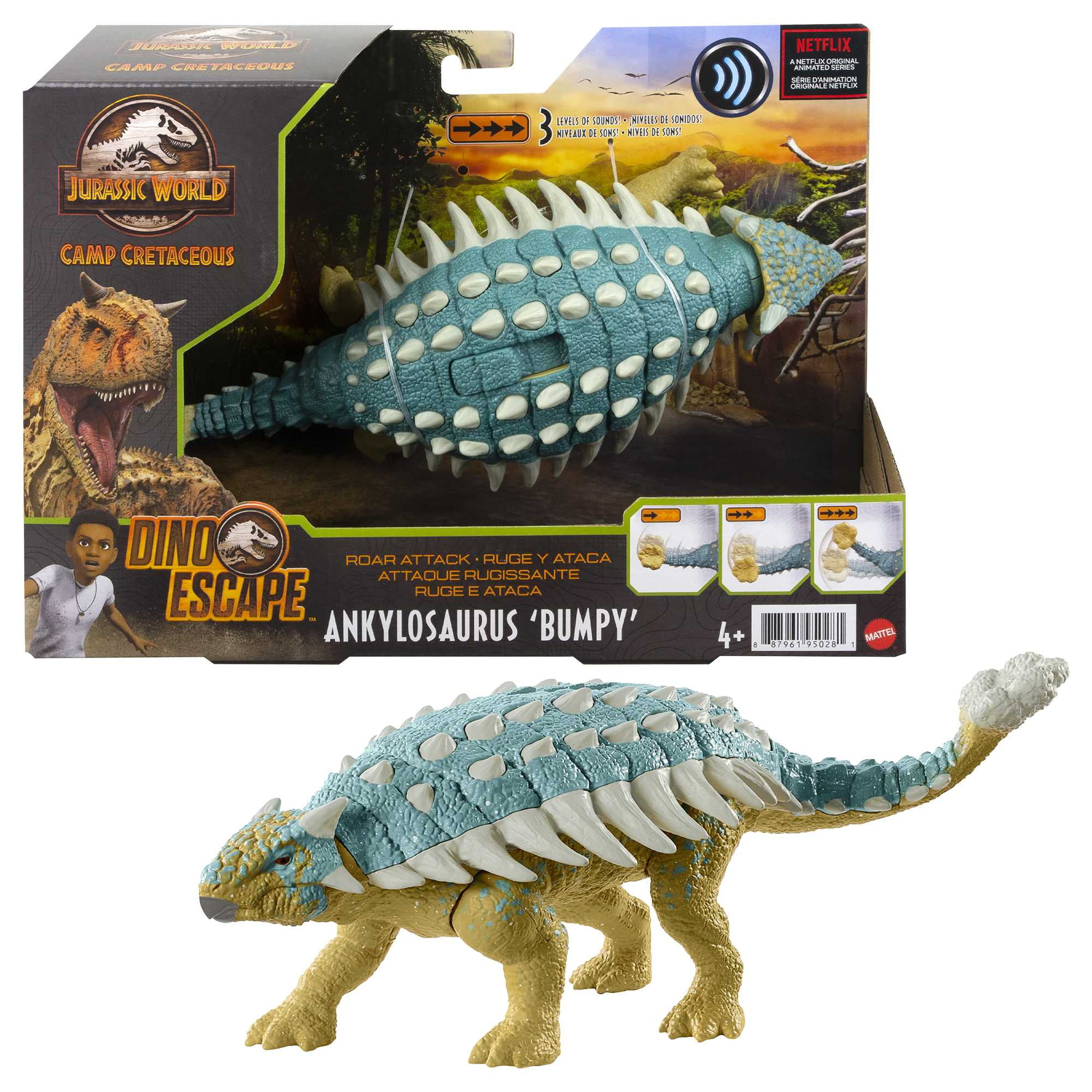jurassic world camp cretaceous attack pack ankylosaurus bumpy dinosaur figure
