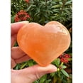 thumbnail image 5 of Orange Selenite Gemstone Hearts, Polished Orange Selenite Puffy Hearts, Orange Selenite Palm Stone, Orange Selenite Heart (1 Heart), 5 of 8