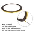 thumbnail image 4 of Unique Bargains Gold Tone Metalized Tape Decoration Tape 1/8 Inch x 55 Yards 6 Pack, 4 of 6