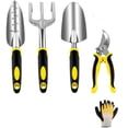thumbnail image 3 of Juego de 5 piezas con espátula, jardinera, rastrillo, pala y desmalezadora Kit de herramientas de jardinería de acero inoxidable, 3 of 8