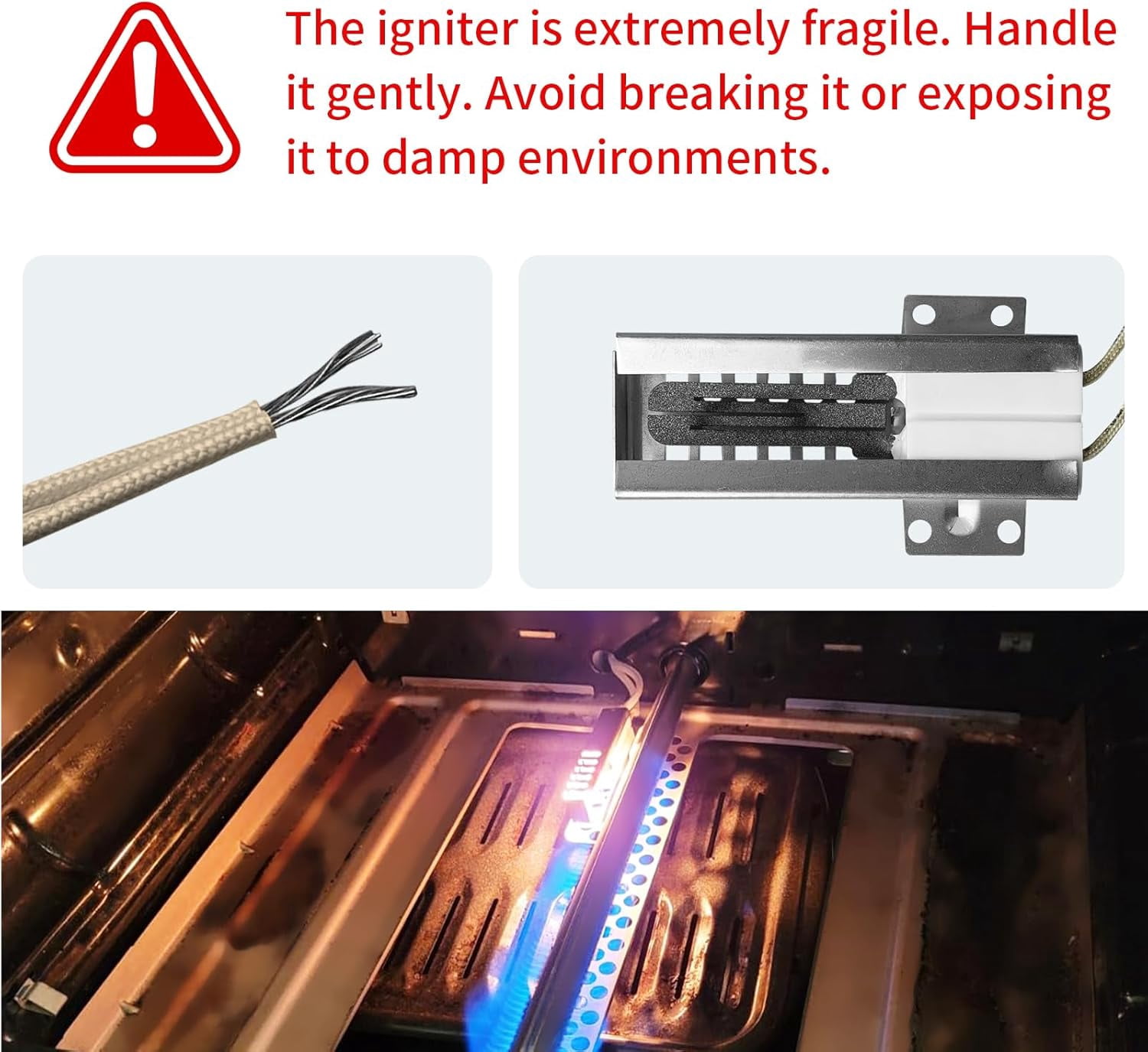 5303935066 Gas Ran Oven Igniter Replacement for Tappan Replaces 318177710 318177720 10064 5303210788