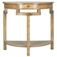 thumbnail image 3 of SAFAVIEH Liana Solid Rustic Demilune Console with Storage Drawer, Oak, 3 of 4