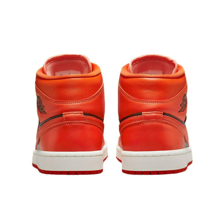 Women s Jordan 1 Mid SE Crimson Bliss Rush Orange DM3381 600