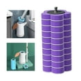 thumbnail image 4 of lo de inodoro desechable suave Cabezales de recambio de varita de inodoro lo de inodoro, desinfección Limpieza profunda Durable para varita , 10 10 cabezales de lo morados. perfecl Cepillo de baño, 4 of 8