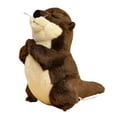 thumbnail image 3 of Peluche de nutria, muñeco de peluche de nutria marina, adorable decoración de habitación, accesorios de fotos, adorno de peluche 18CM, 3 of 9