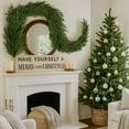thumbnail image 6 of Guvpev 9FT Artificial Norfolk Pine Christmas Garland, Real Touch Winter Cypress Greenery Garland, Realistic Faux Green Cedar Garland for Mantel, Doors, Table, Wall, Windows, Indoor/Outdoor Xmas Decor, 6 of 6