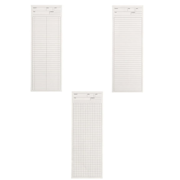OUNONA  3 Pcs Pocket Journal Field Notebook Extra Long Paper Student