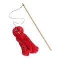 thumbnail image 2 of Wooden Pole Plush Octopus Funny Kitten Stick Toy Biting Chewing Pet Cat Supplies, 2 of 3