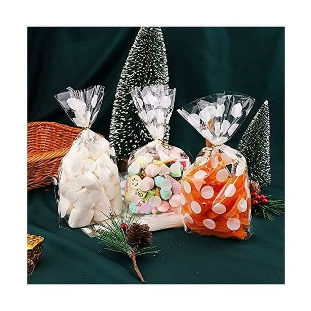 Bolsas de celofán transparente Estrella 100 piezas, bolsas de