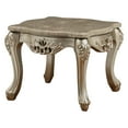 thumbnail image 5 of ACME Ranita Marble Top End Table with Carved Floral Champagne, 5 of 5