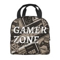 thumbnail image 4 of ZICANCN Insulated Lunch Bag for Women Men, Retro Graffiti Gamer Zone Reusable Cute Lunch Bags for Picnic School Work Office, 4 of 8