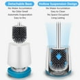 thumbnail image 3 of SUPTREE Toilet Bowl Cleaner Brush and Caddy Set Toilet Bowl Scrubber for Bathroom Cleaning, 2 Pack, 3 of 8