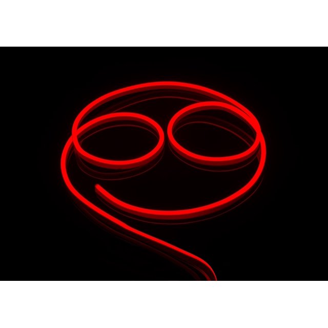 CBconcept Bande Lumineuse Flexible Néon LED 120 Volts, 50 Pieds, Rouge, Résistante à l'Eau, Accessoires Inclus - Idéal pour Éclairage Intérieur Extérieur Prêt à Brancher pour Briller