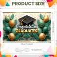 thumbnail image 2 of Graduation Theme Graduation Banner Gold Glitter Graduate Backdrop Purple Background Graduation Cap Design Graduation Display for Graduation Ceremony College Graduation Graduation Party, 2 of 9
