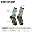 thumbnail image 2 of Fuzoiu Delicate White Daisy Jars Print Athletic Crew Socks for Men & Women,Casual Crew Socks,Above Ankle Crew Socks for Business, Casual, 2 of 6